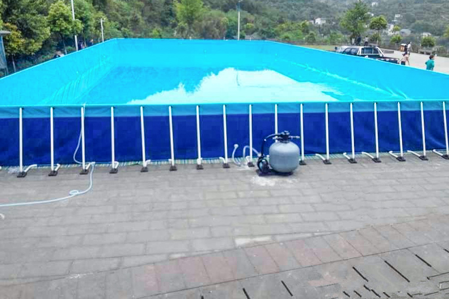 Grandes armações de aço ao ar livre piscina PVC pano de piscina PVC